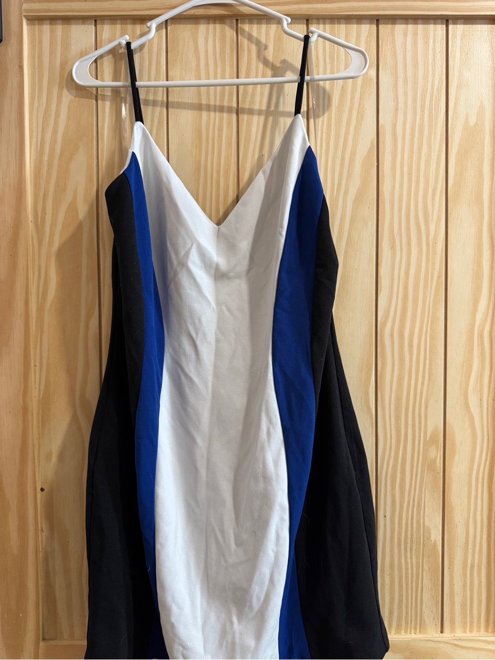 Jump Tri Color Fitted Dress with liner